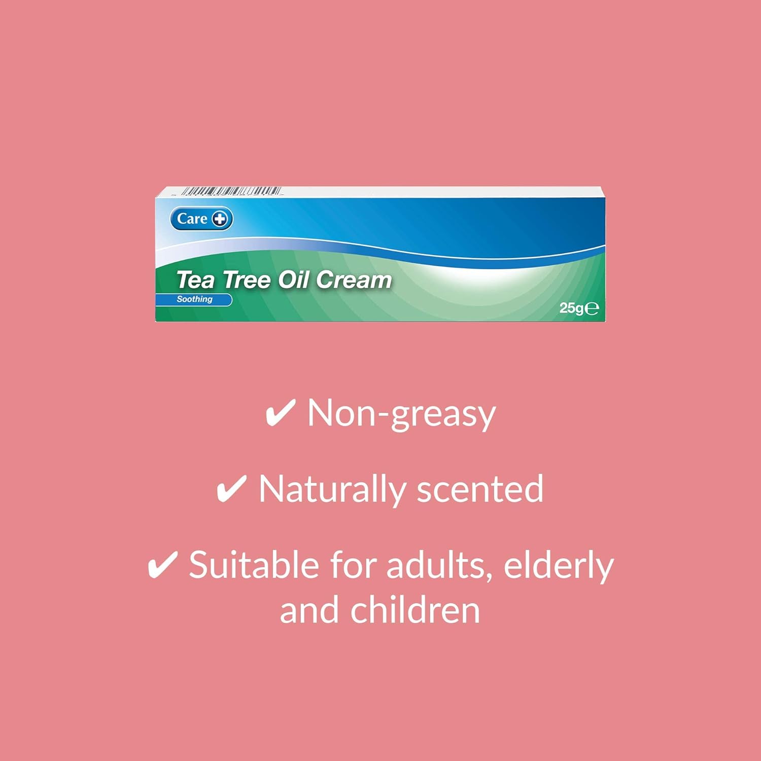 Care Tea Tree Oil Cream 25G, Cleanse And Soothe The Skin