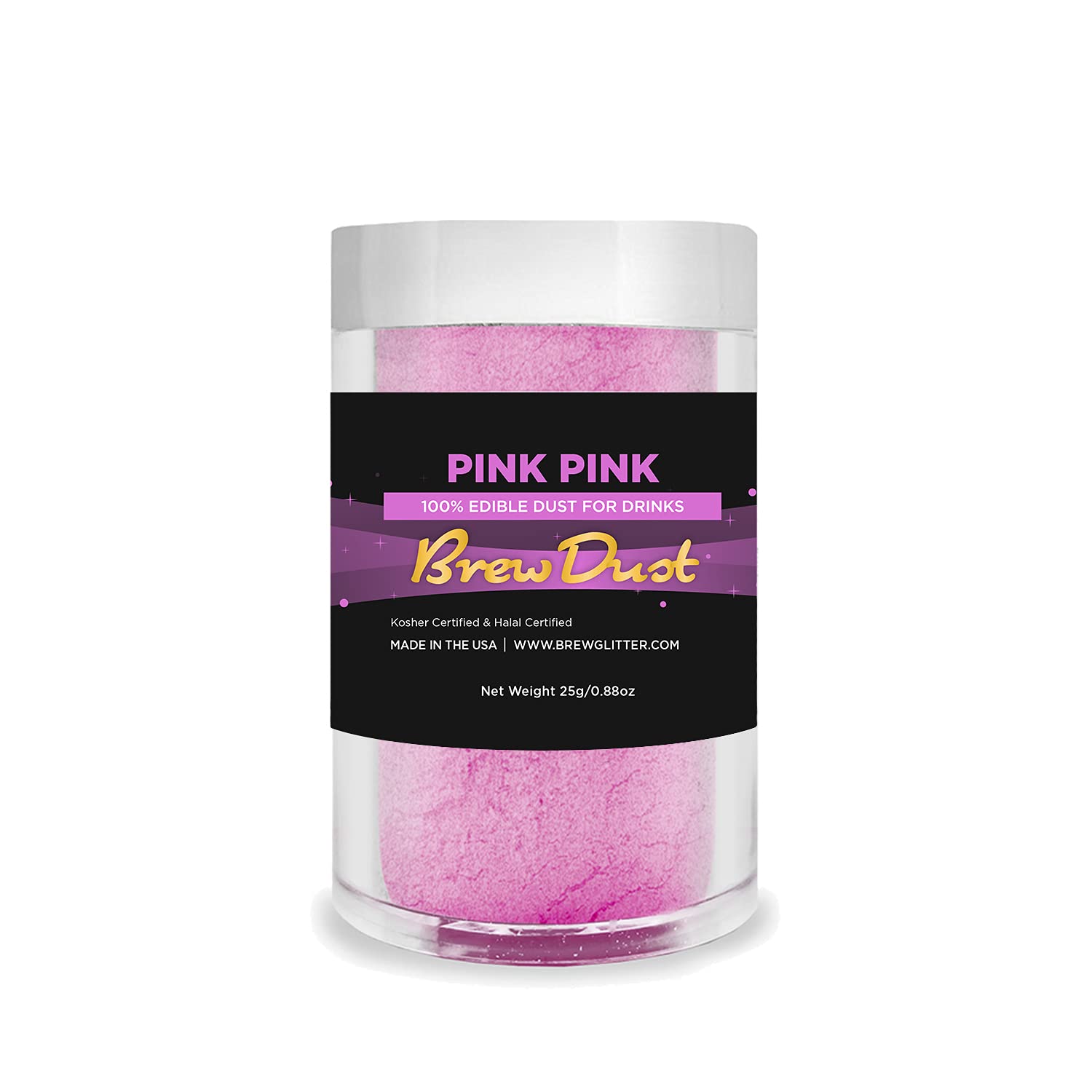 Brew Glitter - Gold Pearl Brew Dust (4G, 1X Shaker Jar) Edible Glitter For Drinks, Cocktails, Beer, Garnish & Beverages! : Grocery & Gourmet Food