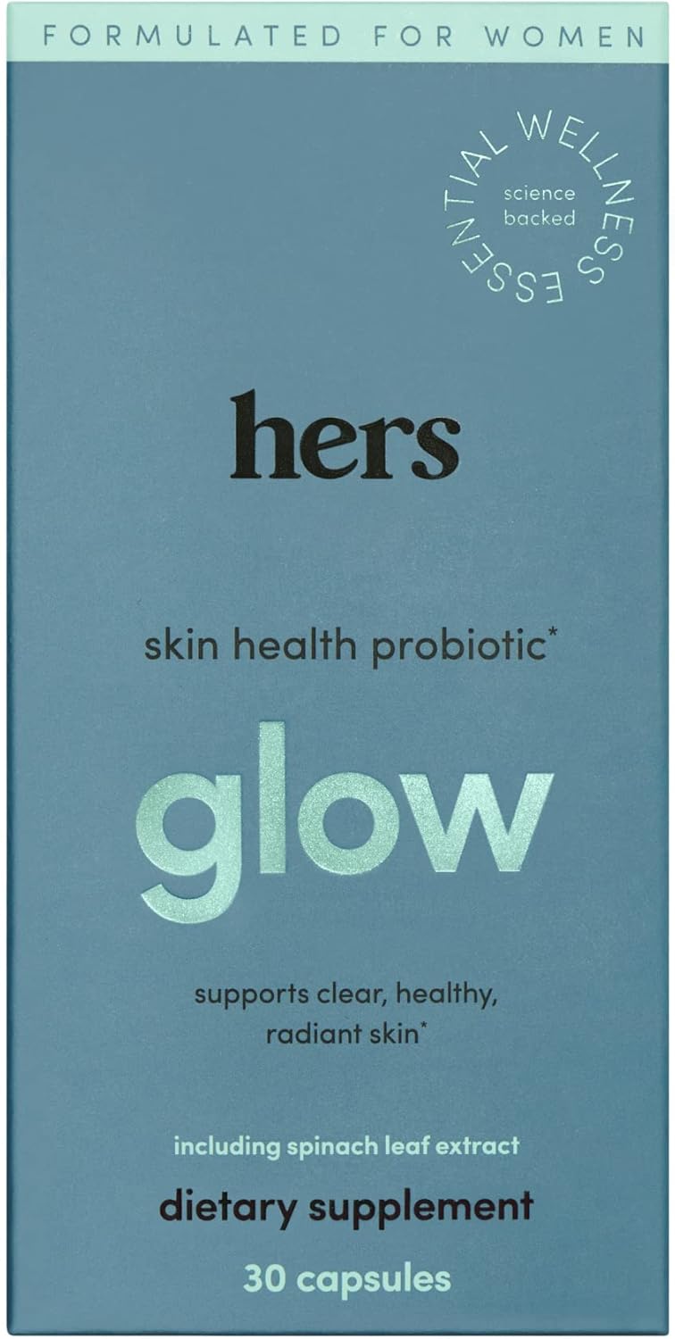 Hers Glow Supplement - Women'S Probiotic Supplement For Skin - Supports Clear, Radiant Skin - Gluten Free, Non-Gmo, Vegetarian - 30 Capsules