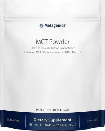 Metagenics Mct Powder – Helps To Increase Ketone Production*† – Featuring Mct Oil Concentrated To 90% C8 + C10 – 50 Servings