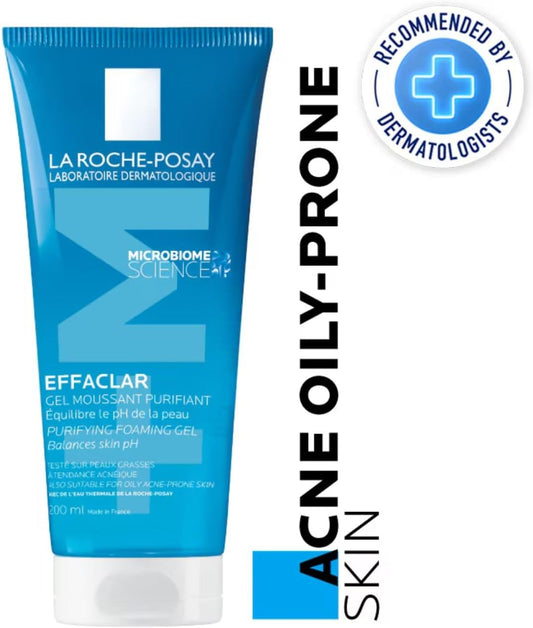 La Roche-Posay Effaclar Purifying Foaming Gel Cleanser For Oily, Breakout-Prone Skin 200Ml