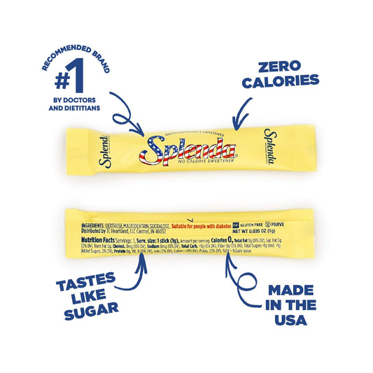 Splenda Zero Calorie Sweetener Cafe Stick, 2000 Count Stick Packets