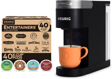 Keurig K-Slim Single Serve Coffee Maker With Keurig Entertainers' Collection Variety Pack, 40 K-Cup Pods