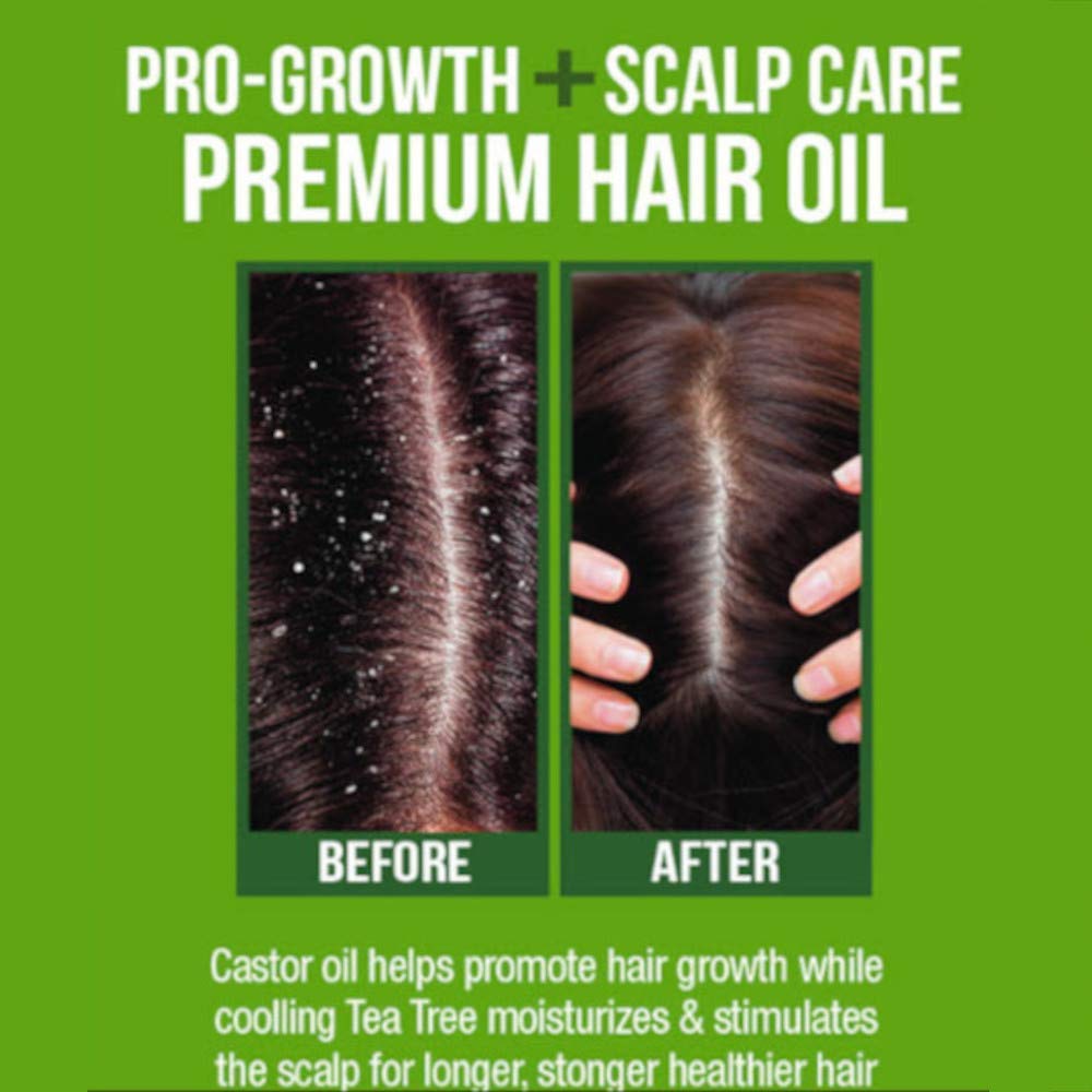 Difeel Premium Castor Plus Tea Tree - Pro-Growth + Scalp Care Premium Hair Oil 2.5 oz. : Beauty & Personal Care