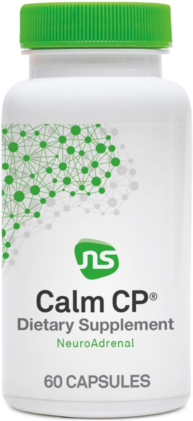 NeuroScience Calm CP - Helps Lower Cortisol - Banaba Leaf, Phosphatidylserine & Taurine Supplement - Stress Management, Calm & Mood Support (60 Capsules)