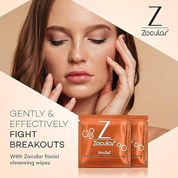 Zocuwipe Eyelid Wipes With Okra Complex - Eyelid Cleanser And Moisturizer Pads 40Ct + Zocular Zocuzap Facial Wipes 30 Ct Bundle