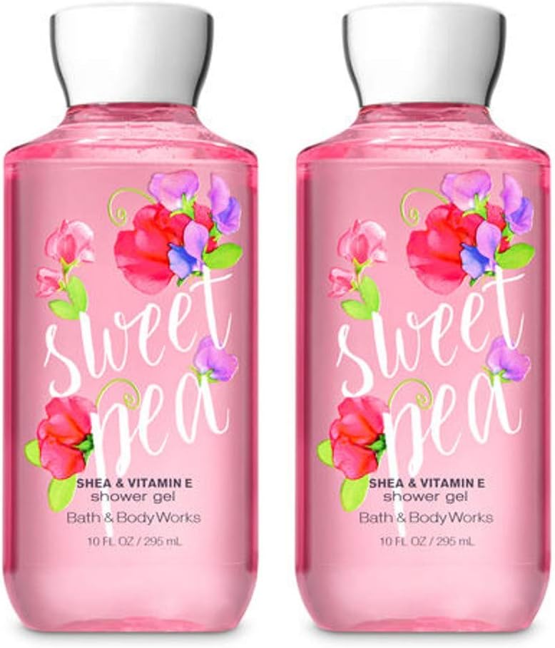 Bath & Body Works Sweet Pea Shower Gel 10 Oz Set Of Two By Bath & Body Works