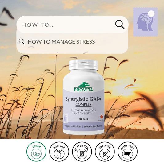 Synergistic Gaba Pro™: Vegan Non-Gmo Formula For Enhanced Relaxation, Sleep, Focus (60 Capsules)