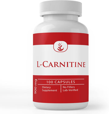 Pure Original Ingredients L-Carnitine, (100 Capsules) Always Pure, No Additives Or Fillers, Lab Verified