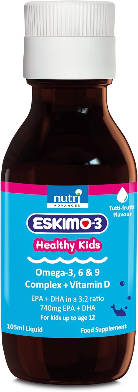 Eskimo-3 Little Cubs Omega 3 Fish Oil Tutti-Frutti With Vitamin D & E 105ml by Nutri Advanced