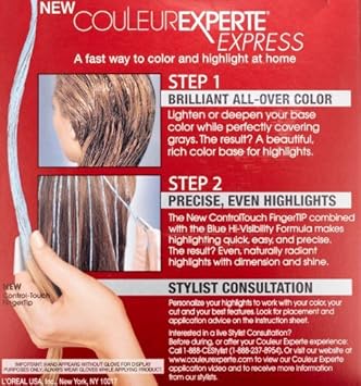 L'Oreal Paris Couleur Experte 2-Step Home Hair Color and Highlights Kit, Chocolate Mousse : Chemical Hair Dyes : Beauty & Personal Care