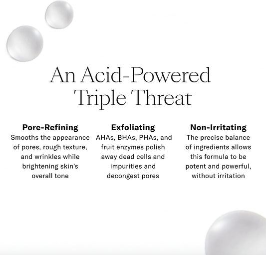 Josie Maran Triple Hydroxy Resurfacing Liquid - Anti-Aging Exfoliating Toner With Azelaic, Glycolic, Mandelic Acid & Alpha Hydroxy Acid For Even Skin Tone & Smooth, Youthful-Looking Skin (1.7 Oz)