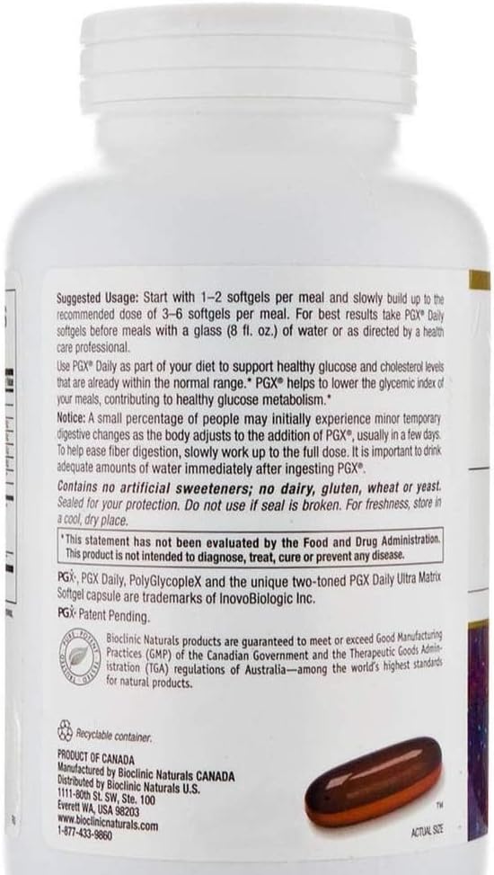 Bioclinic Naturals - Pgx Daily Ultra Matrix Softgels 180 Gels By Bioclinic Naturals