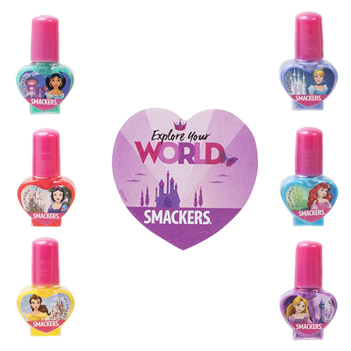 Lip Smacker Disney Nail Collection, Princess Nail Polish, Set of 6 Water-Based Polishes : Beauty & Personal Care