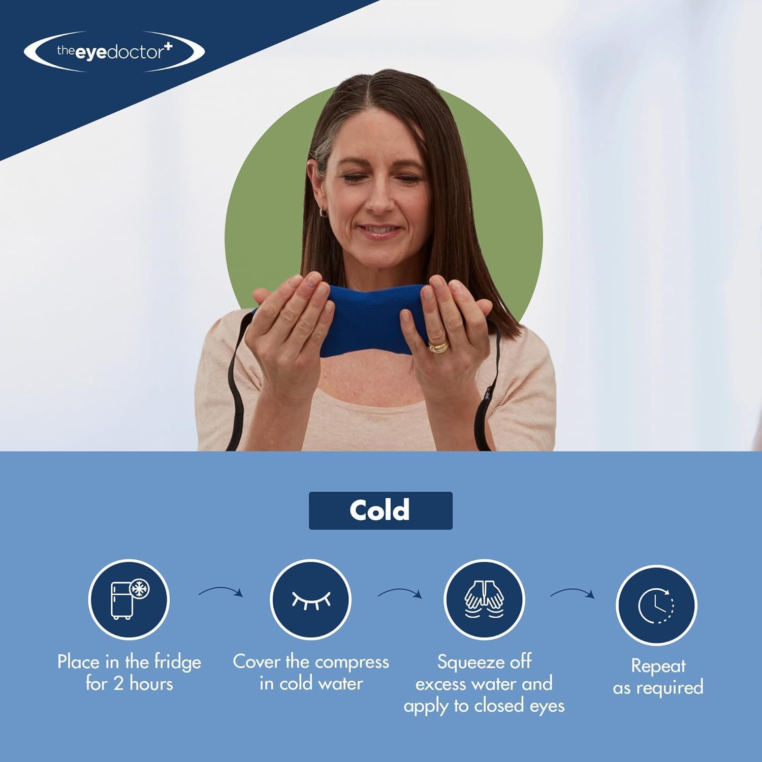 The Eye Doctor Allergy Relief Pack - Reusable Cold Eye Compress & 40x Single Use Eye Wipes for Allergy & Hayfever - Cooling Soothing Therapy, Blue : Amazon.co.uk: Health & Personal Care