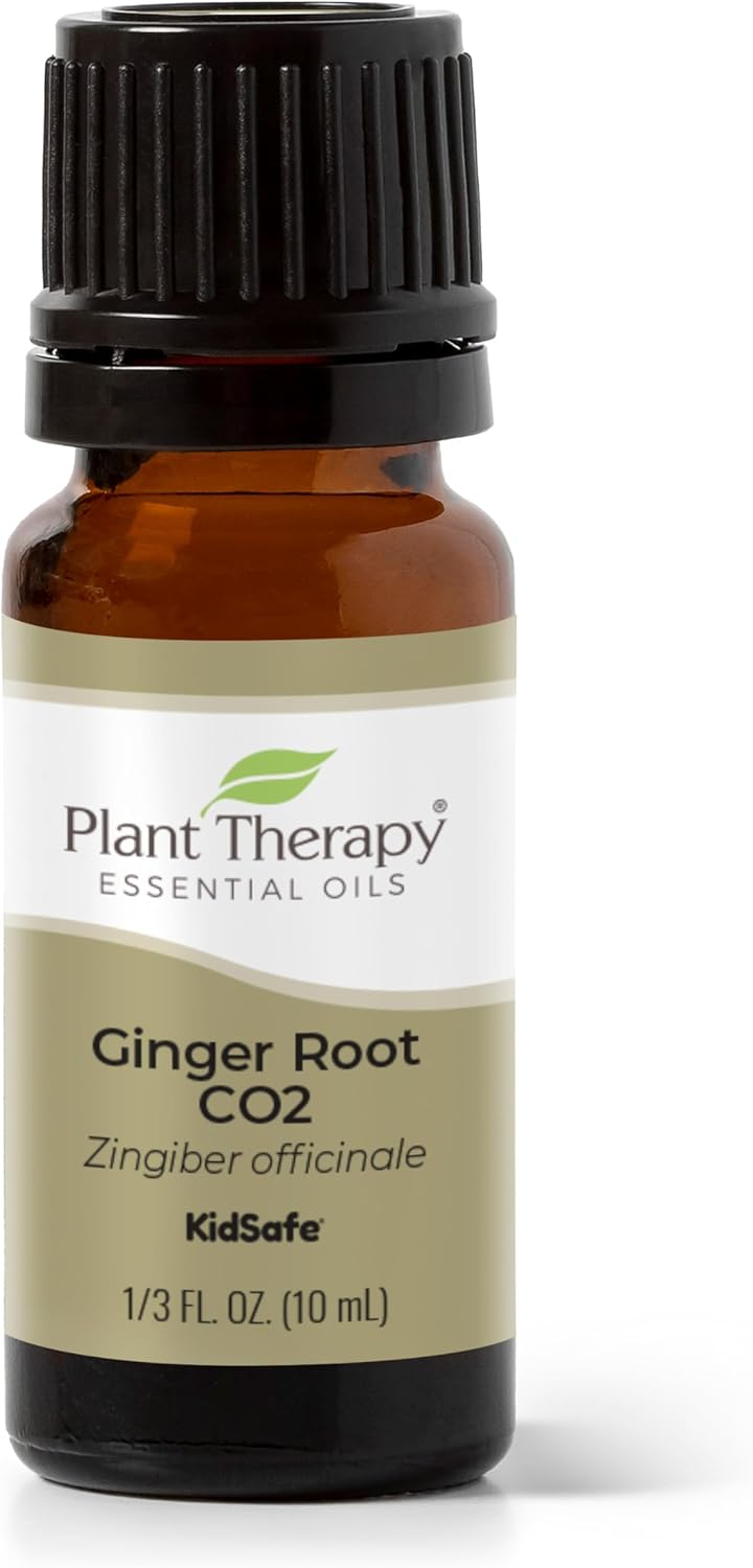Plant Therapy Ginger Root Co2 Essential Oil 100% Pure, Undiluted, Natural Aromatherapy, Ginger Oil For Diffuser, Skin & Massage And Hair, Therapeutic Grade 10 Ml (1/3 Oz)