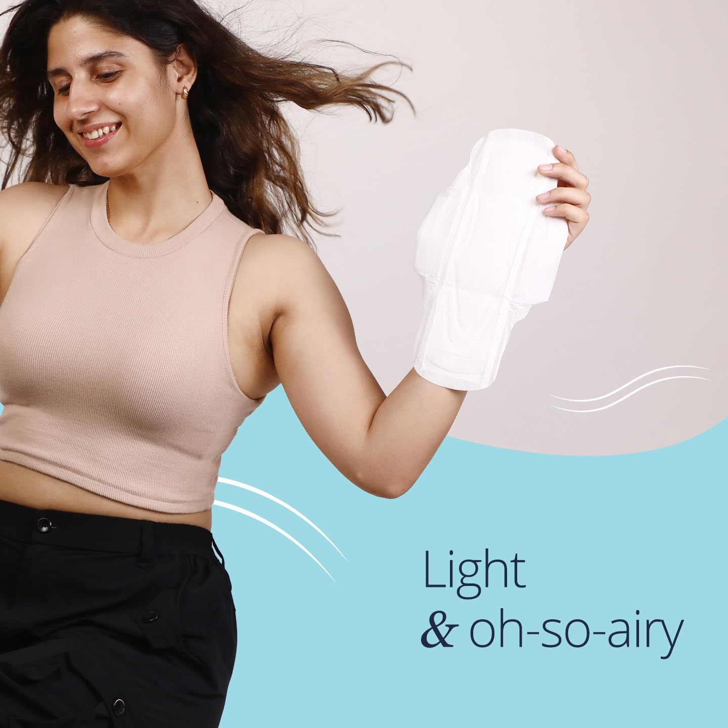 Carmesi Air Feel Sanitary Pads With Dual Airflow Pores - 40 Large Pads | Airy, Dry, Sweat-Free, Rash-Free & Comfy | Soft, Lightweight & Ultra-Thin | Super-Absorbent Core | Non-Toxic : Health & Household