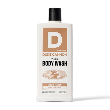 Duke Cannon Supply Co. Thick High Viscosity Body Wash – 3X Thicker, Plant-Based, Mineral-Enriched For Men – Shower Gel – Men’S Body Scrub – Wayfinder (18 Oz)