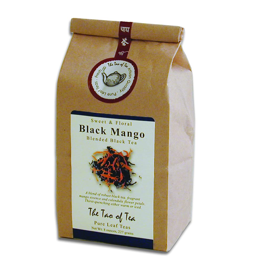 The Tao Of Tea Black Mango, Loose Leaf Blended Black Tea, 8 Ounce Bag