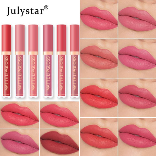 Matte Lipstick Lip Gloss, Non-Stick, Long Lasting, Non-Transfer, Lip Stain, 12Ml (5, 12-Color Liquid Lip Gloss)