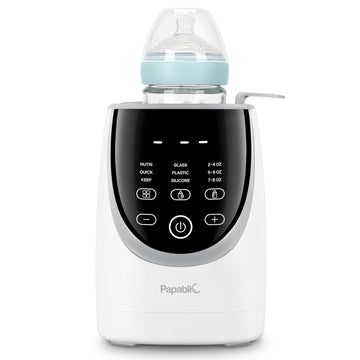 Papablic Swirlable Bottle Warmer, 9-in-1 Nutri Baby Bottle Warmer for Breastmilk & Formula and Night Feeds, Uniform Heating for Nutrient Preservation, Smart Temperature Control, Automatic Shut-Off