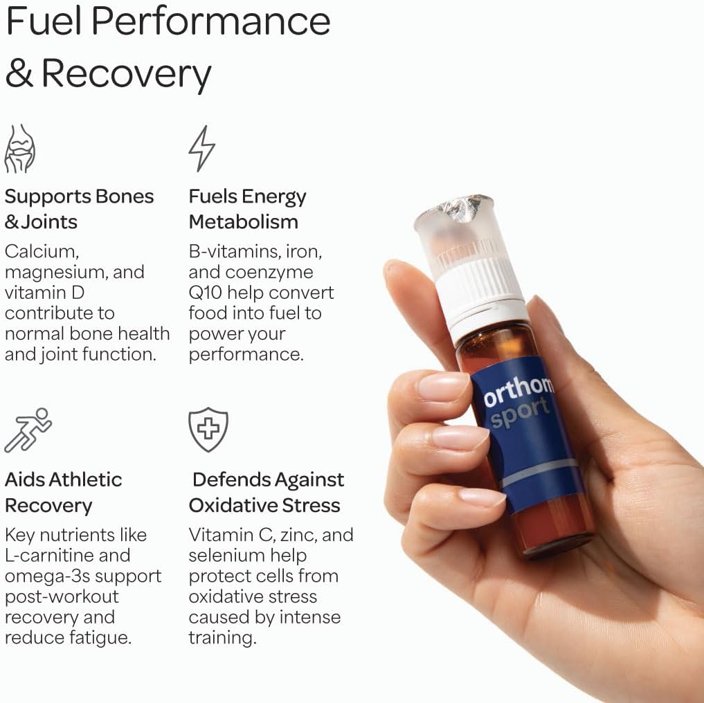 Buy Orthomol Sport, 30-Day Supply, Premium Sports Nutrition Supplement With Vitamins A, B, C, D, E, Zinc, Iodine, Coenzyme Q10, L-Carnitine, Omega-3, And Essential Minerals For Optimal Performance On  Free Shipping On Qualified Orders