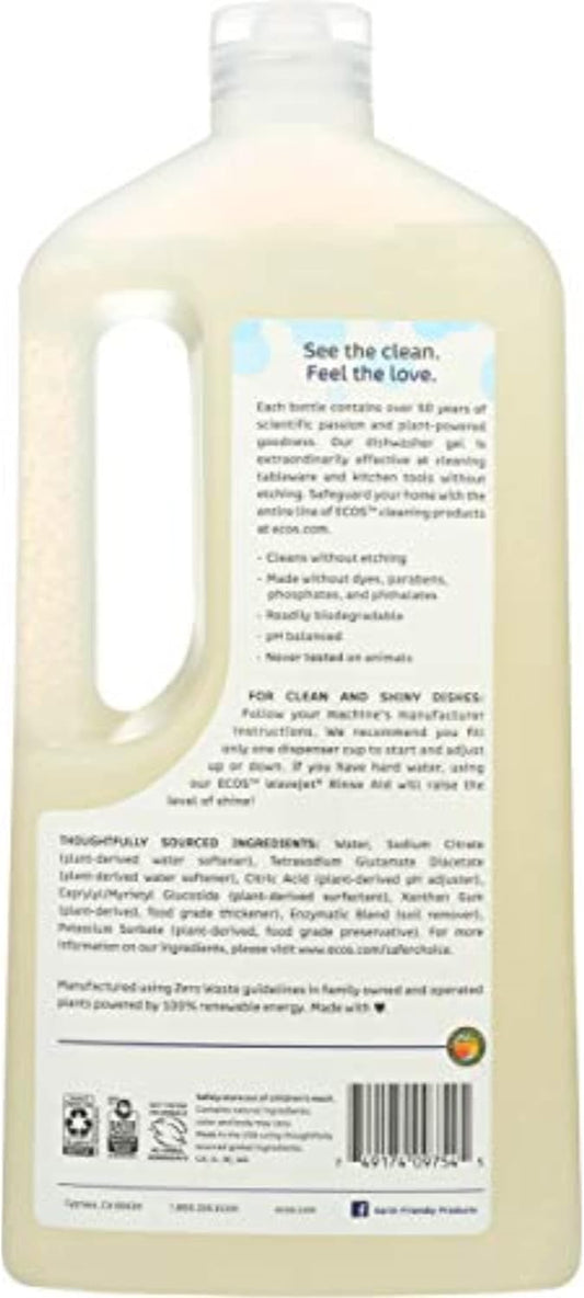 Earth Friendly Products Wave Auto Dishwasher Gel, Free and Clear, 40 Ounce