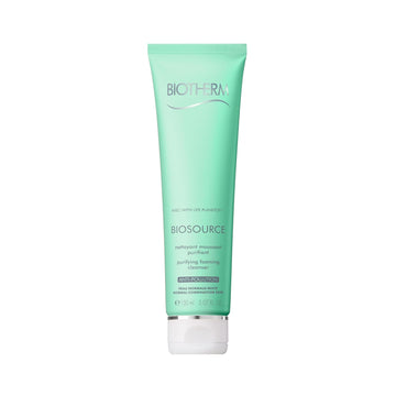 Biotherm Biosource Purifying Foaming Cleanser, Tonifying And Exfoliating Cleansing Gel With Biotech Plankton & Zinc For Radiant Skin, Toner, Gel, 5.1 Fl. Oz