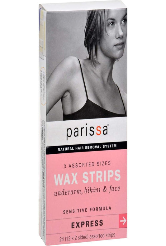 Parissa Wax Strips Sensitive Assorted Sizes, 24 Count : Beauty & Personal Care