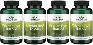 Swanson Valerian Root (Standardized) 200 Milligrams 120 Capsules (4 Pack)