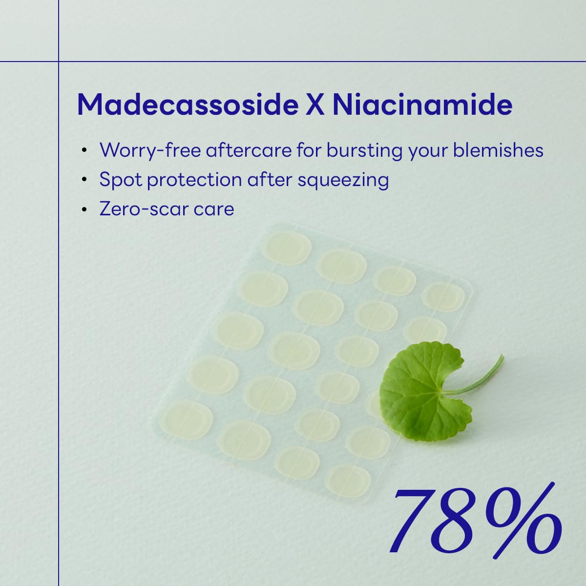 Mediheal Derma Clear Madecassoside Blemish Patch (44 Counts) - Acne Spot Protection, Fast Healing With Madecassoside & Niacinamide : Beauty & Personal Care