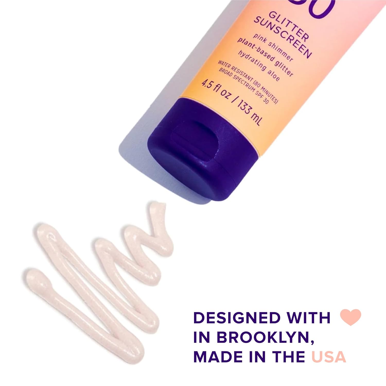 Unicorn Snot Glitter Sunscreen Lotion - Spf 30 Shimmer Sunscreen For Face & Body Glow - Uva/Uvb Protection - Water Resistant, Cruelty Free - Made In Usa - Rose Gold Shimmer : Beauty & Personal Care