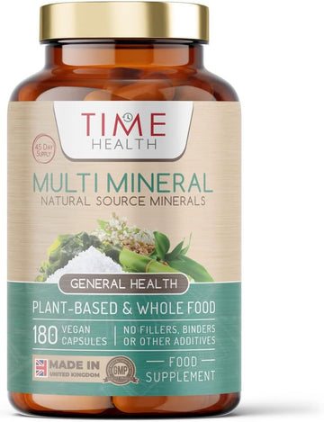 Daily Multi Mineral - Natural Source & Plant-Derived - Contains Ionic And Trace Minerals - Zero Additives - Uk Manufactured - Pullulan (180 Capsule Bottle)