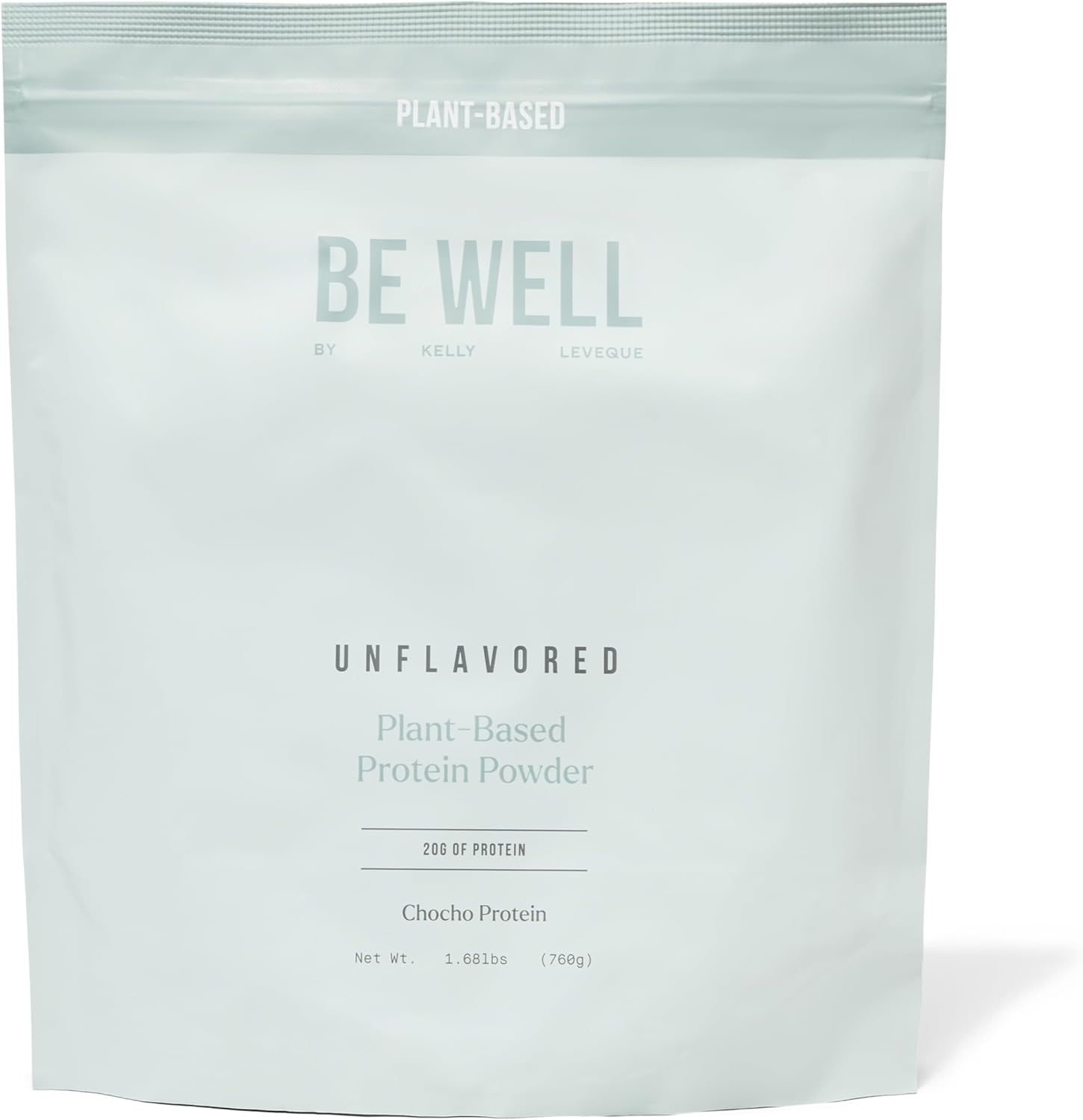 Be Well By Kelly Unflavored Plant-Based Protein Powder, Vegan 20G Of Protein & 8G Of Fiber (1 Ingredient, 20 Servings) 9 Amino Acids + 3 Bcaas No Soy, No Dairy, Stevia-Free, No Sugar Added 1.68Lb 760G