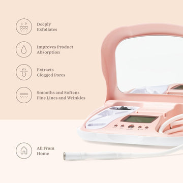 Trophy Skin Microdermmd - At Home Microdermabrasion Kit - Anti Aging And Acne Treatment - Contains Real Diamond And Pore Extractor Tips To Rejuvenate Skin - White