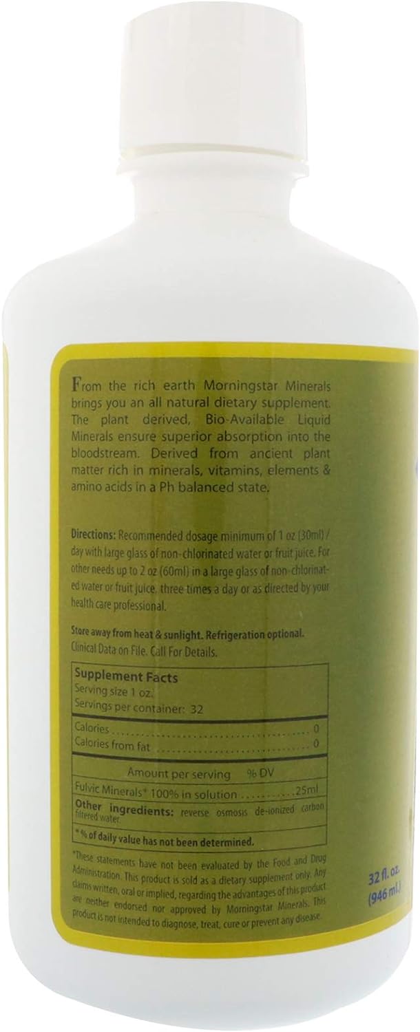 Energy Boost 70, Fulvic Minerals, 32 oz (946 ml), Morningstar Minerals : Health & Household