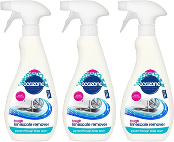 Ecozone Tough Limescale Remover Spray. Pack Of 3