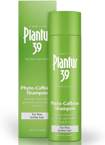 Plantur 39 Caffeine Shampoo Prevents And Reduces Hair Loss 250Ml | For Fine Brittle Hair | Unique Galenic Formula Supports Hair Growth | Women Hair Care Made In Germany