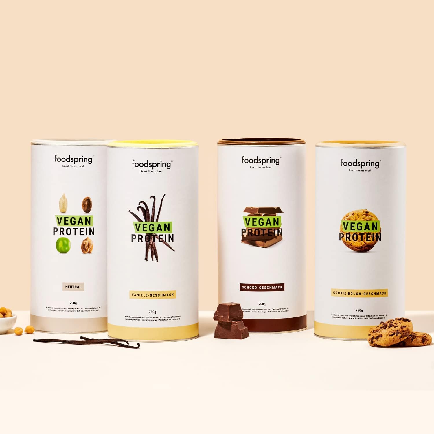 Foodspring Vegan Protein Chocolate 750g : Amazon.co.uk: Health & Personal Care