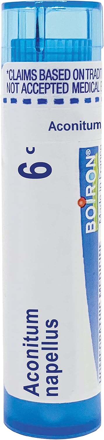 Boiron Aconitum Napellus 6C, Homeopathic Medicine For Fever, 80 Pellets