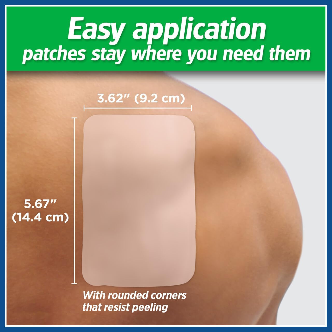 Salonpas Pain Relieving Patch, LARGE, 6 Count, for Back, Neck, Shoulder, Knee Pain and Muscle Soreness, 8 Hour Pain Relief : Health & Household