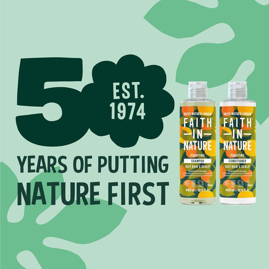 Faith In Nature Natural Coconut Shampoo And Conditioner Set, Hydrating, Vegan & Cruelty Free, No Sls Or Parabens, For Normal To Dry Hair, 2 X 400Ml Pack