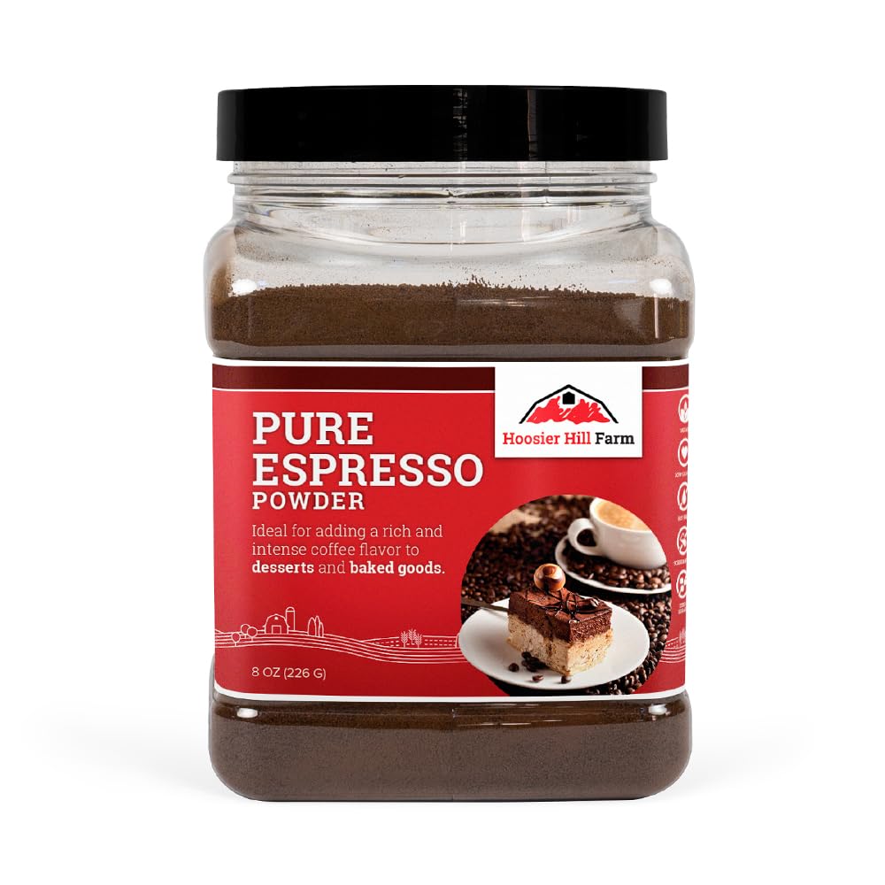 Hoosier Hill Farm Pure Espresso Powder, 8oz (Pack of 1)