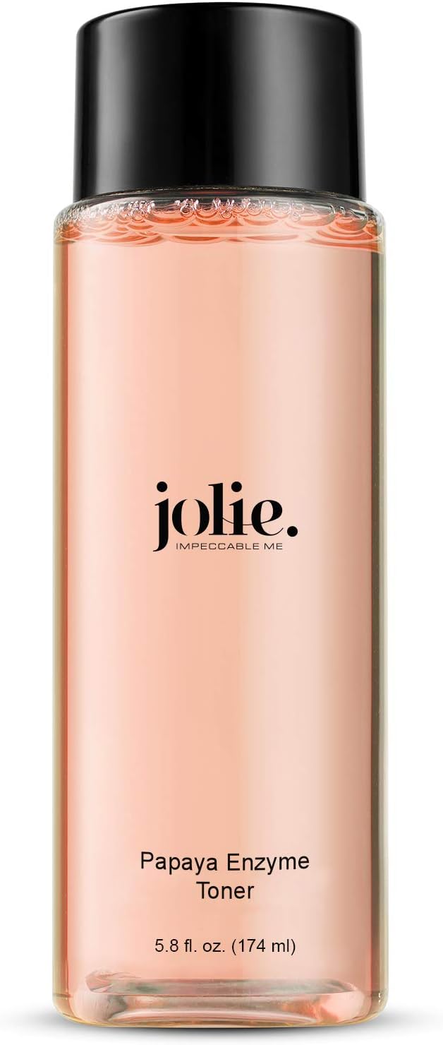 Jolie Papaya Enzyme Toner - Alcohol-Free Toner W/Papaya Extract - Clarify & Renew -Stimulate Cell Circulation - Non-Drying - No Irritation - All Skin Types - 5.8 Oz