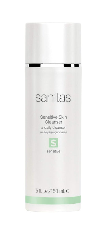 Sanitas Skincare Sensitive Skin Cleanser, Ultra Mild, Protective Cleanse, Fragrance Free, Aloe Vera, Beta Glucan, 5 Ounces
