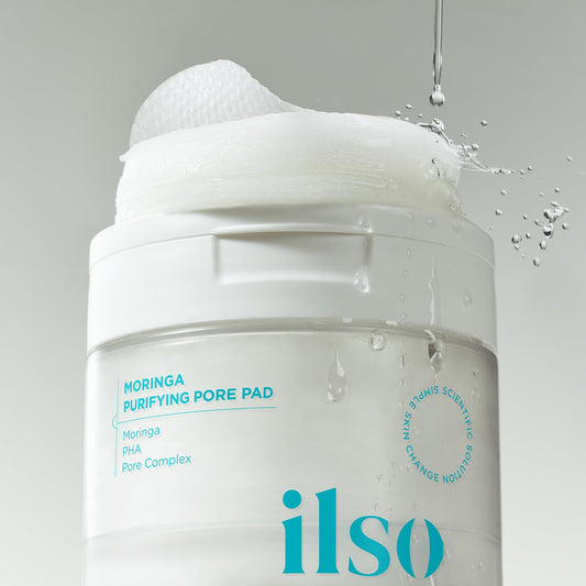 Ilso Moringa Purifying Pore Pad, Tightens Pores, Korean Pads, 60 Pads - 5.64 Fl.Oz