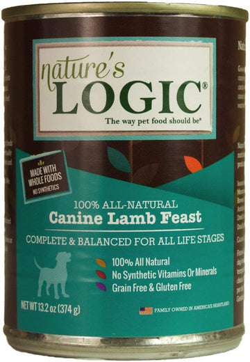 Natures Logic Nl00102 Grain-Free Lamb Feast Wet Dog Food, One Size