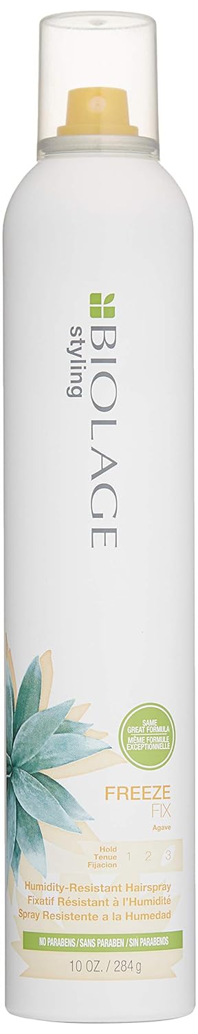 Biolage Styling Freeze Fix Hair Spray | Anti-Humidity Hairspray Lifts & Locks Hair All Day | Firm Hold | For All Hair Types | Paraben-Free | Vegan |10 Oz