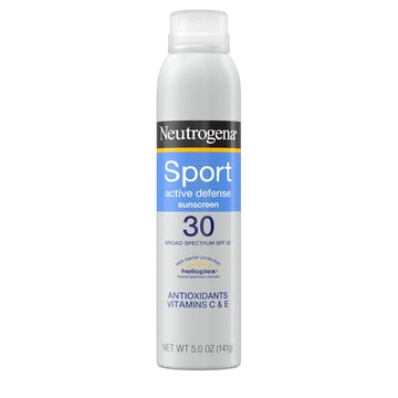 Neutrogena Sport Active Defense Spf 30 Sunscreen Spray, Sweat & Water Resistant Spray Sunscreen With Broad Spectrum Uva/Uvb Sun Protection For Sunburn Prevention, Oxybenzone-Free, 5.0 Oz