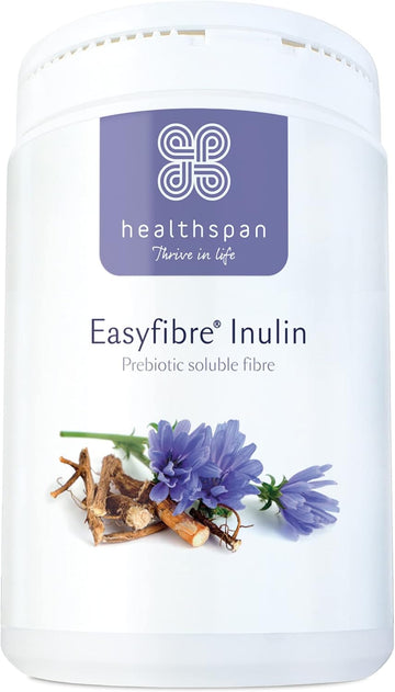 Healthspan Easyfibre Inulin (450G) | A Natural Way To Keep Your Digestive System Functioning Healthily | Increase Fibre Intake | Made From 100% Chicory Root | Vegan